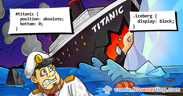 Titanic and Iceberg - CSS Jokes